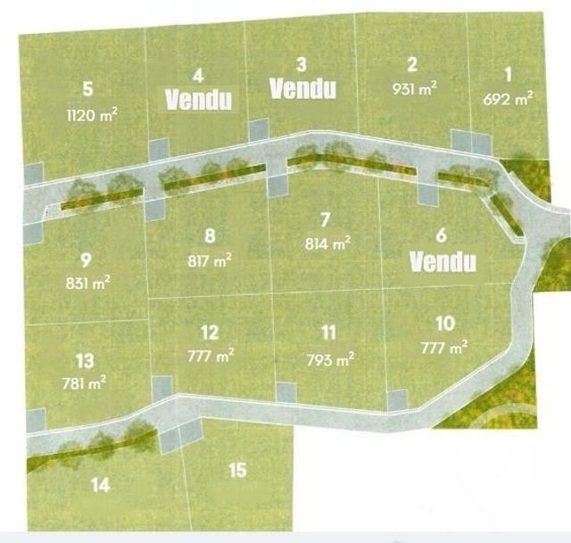 terrain à vendre - 692.0 m2 - MONTCEY - 70 - FRANCHE-COMTE - Century 21 Est Agence